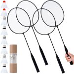 Set de badminton vilde - 4 raquettes et 8 fl�chettes - 61 x 20 cm - multicolore