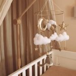 Set complet ballon baleine fait main mobile b�b�