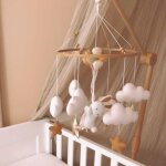 Set complet mobile b�b� lapin fait main