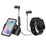Set connect� de sport �couteurs bluetooth brassard pour t�l�phone et montre connect�e - blaupunkt - blp1570 ...