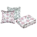 Set couvre lit boutis atamie et 2 taies taille 220 x 240 cm