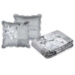 Set couvre lit boutis octavia et 2 taies taille 220 x 240 cm