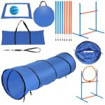 Set dagility - hengda - 5 en 1 - tunnel saut slalom - sac de transport inclus - chien