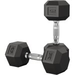 Set dhalt�res hexagonaux 2x25 lbs (227 kg) fonte rev�tue pvc antid�rapant & anti - rouleau �quipement ...