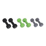 Set dhalt�res - schildkrot - 2 x 05kg anthracite - 2 x 10kg vert citron - 2 x 15kg noir - fonte + vinyle ...
