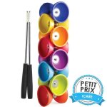 Set diabolo caoutchouc �105 mm + baguettes aluminium 325 cm vert fonc� - enfant / mixte