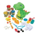 Jeu de pâte à modeler - dino - dino dentino 3d - 20 pièces - 5 pots colorés - À partir de 3 ans Jeu de pâte à modeler - dino - dino dentino 3d - 20 pièces - 5 pots colorés - À partir de 3 ans