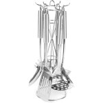Set dustensiles de cuisine - zgeer - 6 pi�ces - acier inoxydable - spatule � fentes - louche - presse ...
