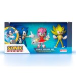 Set familial de sonic - 3 personnages - comansi - y90303 - jouet - pack de 3 figurines