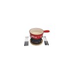 Set fondue 22cm rouge montagne - ruskin gz office