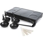 Set gourmet domo - crêpière / wok - 4 personnes - 1000w - do8712w Set gourmet domo - crêpière / wok - 4 personnes - 1000w - do8712w