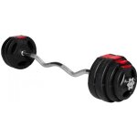 Set dhaltres 255 kg (disques plastique  poignes + barre curl)