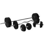 Gorilla sports® set de barres dhaltère - avec disques de poids 100kg 30mm fermoirs en forme détoile sz ... Gorilla sports® set de barres dhaltère - avec disques de poids 100kg 30mm fermoirs en forme détoile sz ...