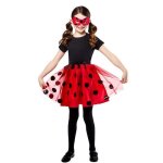 Set jupe tutu ladybug miraculous enfant 6 / 8 ans rouge bordeaux