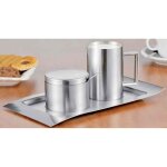 Set pour lait & sucre - wave - 5 pi�ces - bidon - sucrier - cuill�re