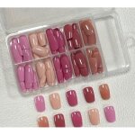 Set manucure pr�ts � poser 120 capsules + 5 accessoires carr�s r�utilisables lh originails