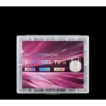 Set manucure pr�ts � poser 240 capsules + 5 accessoires carr�s extra court lh originails