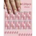 Set manucure pr�ts � poser french 120 capsules + 5 accessoires r�utilisables lh originails