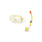 Set de masque et tuba - intex - enfant 8 ans et + - souple - polycarbonate - mixte