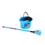 Set de m�nage vileda avec seau et balai � franges color line