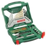 Set mixte vissage - perage bosch - coffret x - line titane de forets et d'embouts de vissage, 50 pices ...