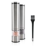Set moulins  sel et poivre lectriques inox salt and pepper de kitchencook