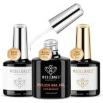 Set multifonctionnel 3 en 1 builder gel base et top coat semi permanent pour extension et r�paration ...