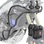 Set pare carter + phare xl pour yamaha tenere 700 19 - 24 noir + k3