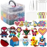 Set de perles  repasser - azw - 10600 pices - multicolore - diy bijoux - pour enfants  partir de 5 ...