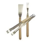 Set daccessoires barbecues - cookin garden - inox et bois - 3 pièces - manche en bois - fsc 100% inox ... Set daccessoires barbecues - cookin garden - inox et bois - 3 pièces - manche en bois - fsc 100% inox ...