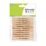 Set de pinces � linge - artemio - 48 pcs - bois - dimensions 4. 8x0. 7 cm - d�coration scrapbooking