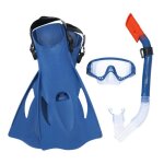 Set de plonge - bestway - meridian - masque tuba et palmes - confort optimal - technologie dry top