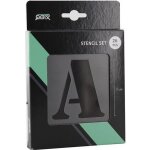 Set de pochoirs 7 cm - alphabet n°2 - qbix Set de pochoirs 7 cm - alphabet n°2 - qbix