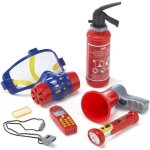 Set de pompier klein avec masque  gaz et 7 pices