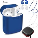 Set protection pour airpods 1 coque housse bleu + 2 paires Étui Écouteur sans fil + 2 tour de cou cordon ... Set protection pour airpods 1 coque housse bleu + 2 paires Étui Écouteur sans fil + 2 tour de cou cordon ...