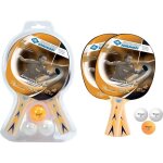 Set de raquettes de tennis de table d�butants.