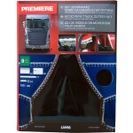 Set de rideau - premi�re - microfibre noire - 9 pi�ces - 90 crochets - id�al camion standard