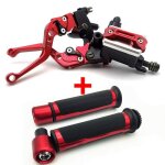 Set - rouge - poigne et levier dembrayage de pompe de frein de moto pour suzuki gsf 650 v strom 650 ...