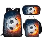 Set de sacs - football - ensemble scolaire - sac � dos - sac � bandouli�re - �tui � crayons