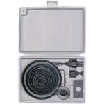 Set de scies cloches - agt - 16 pi�ces - bois et m�tal - diam�tre m�che 6mm - 19 � 127mm