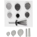 Set de scrapbooking ballons - tampons transparents - 21 pcs - multicolore - pour adultes - mixte