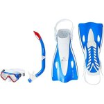 Set de sport - aqua lung - hero sn - blanc / bleu - s / m - tuba avec valve de purge