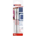 Set de stylos roller gel - edding - 2185 - blanc - pointe fine 07 mm