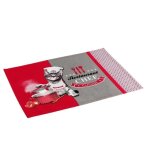 Set de table - chat - chef cuisinier - coton - 33 x 45 cm - lavable en machine Set de table - chat - chef cuisinier - coton - 33 x 45 cm - lavable en machine
