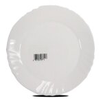 Set de table service de 36 assiette plate ronde en verre - diamtre 24 cm