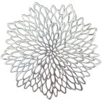 Set de table - zgeer - 6 pices - antidrapant - lavable - argent