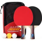 Set de tennis de table - 2 raquette ping pong de peuplier + 3 balle + 1 sac