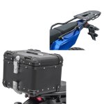 Set top case + porte - bagages - yamaha tenere 700 / rally (2019 - 2025) - xs45 - acier 45 l - noir