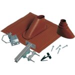 Set tuile en alu rouge pour antenne satellite
