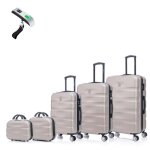 Set de valise 5 pi�ces valise celims aerowave cabine + moyenne + grande + 2x vanity roues 360 cadenas ...